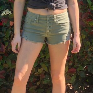 High Rise Lace Detail Shorts